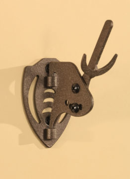 3pcs European Mount Antler Skull Hookers Wall Hangers Hook Deer Antelope Holder 